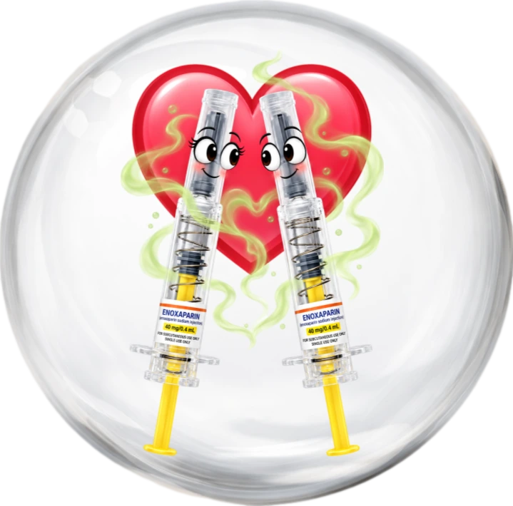 Enoxaparin no kinetic interactions avatar mnemonic