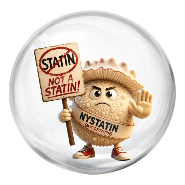 Nystatin no kinetic interactions avatar mnemonic
