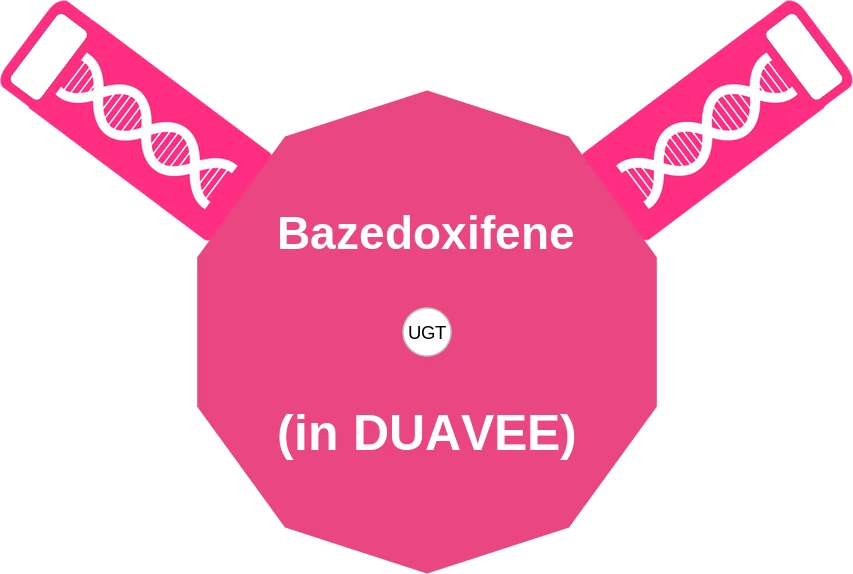 Bazedoxifene ballicule: receptor binding, kinetics and half-life diagram