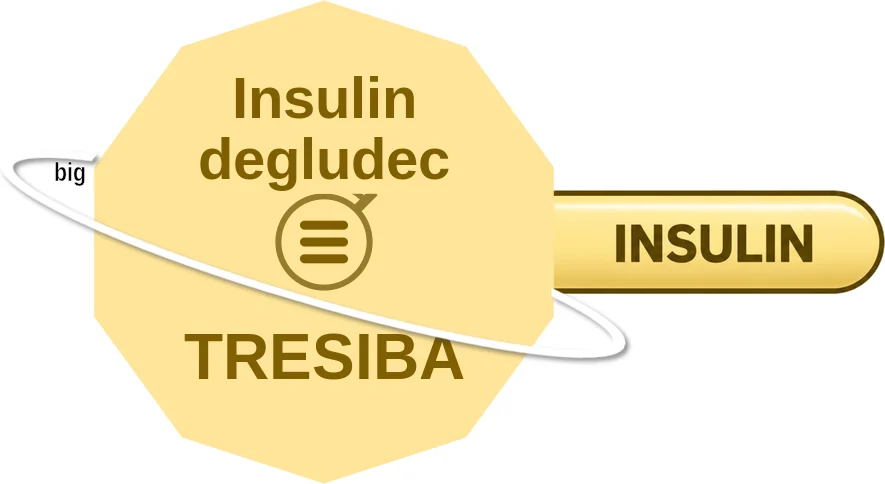 Insulin degludec ballicule: receptor binding, kinetics and half-life diagram
