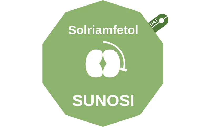Solriamfetol ballicule: receptor binding, kinetics and half-life diagram