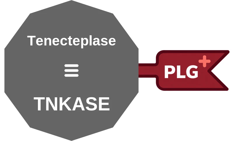 Tenecteplase ballicule: receptor binding, kinetics and half-life diagram