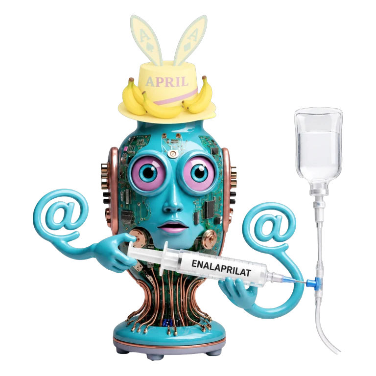 Enalaprilat VASOTEC IV mascot mnemonic cartoon