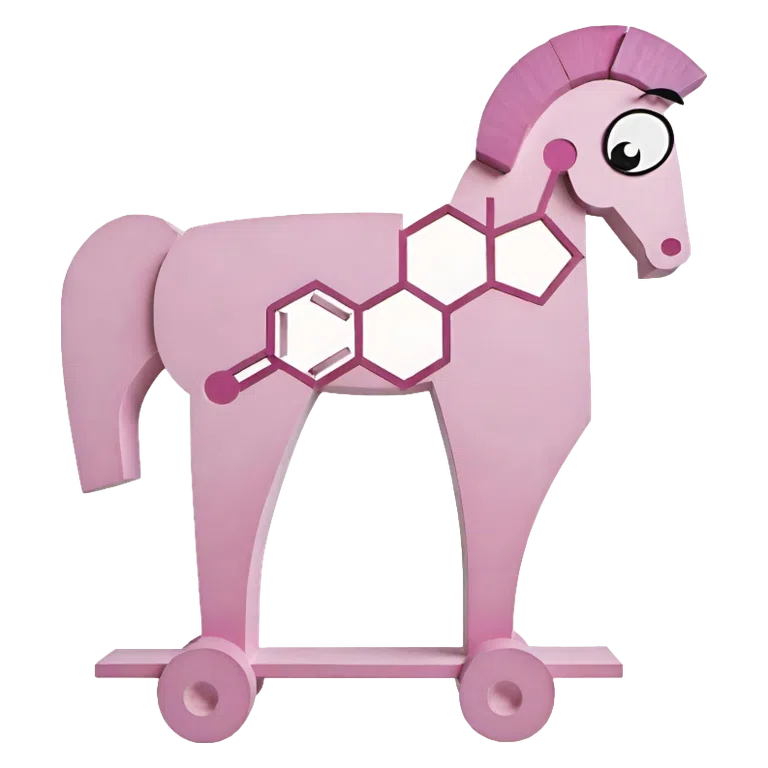 Estradiol transdermal ESTRACE mascot mnemonic cartoon