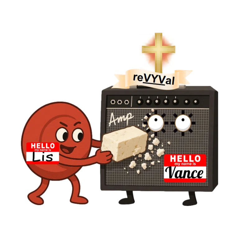 Lisdexamfetamine VYVANSE mascot mnemonic cartoon
