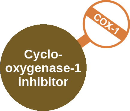 Cyclooxygenase-1 inhibitor — mechanism peg (Ballicules)