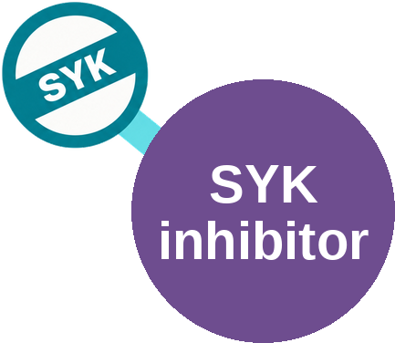 Spleen tyrosine kinase (SYK) inhibitor — mechanism peg (Ballicules)