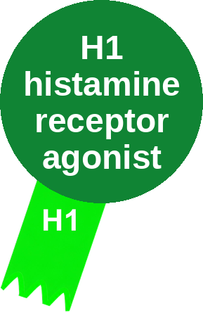 H1 histamine receptor agonist — mechanism peg (Ballicules)