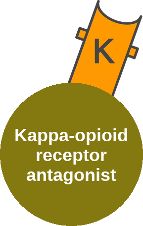 Kappa-opioid receptor antagonist — mechanism peg (Ballicules)