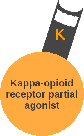 Kappa-opioid receptor partial agonist — mechanism peg (Ballicules)