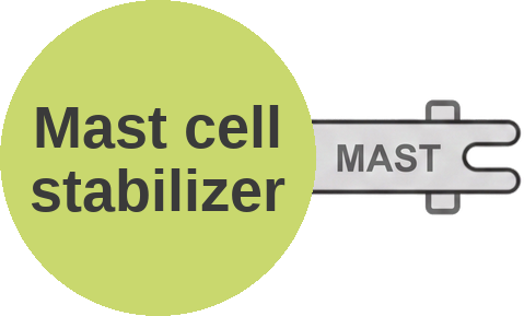 Mast cell stabilizer — mechanism peg (Ballicules)