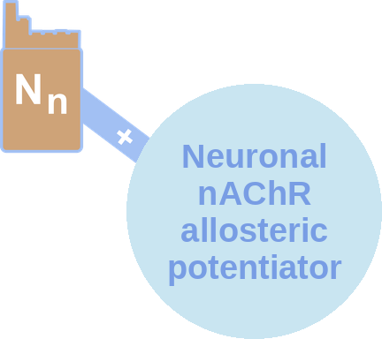 Neuronal nicotinic receptor allosteric potentiating ligand — mechanism peg (Ballicules)