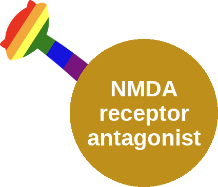 NMDA receptor antagonist — mechanism peg (Ballicules)