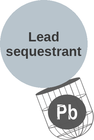 Lead sequestrant — mechanism peg (Ballicules)