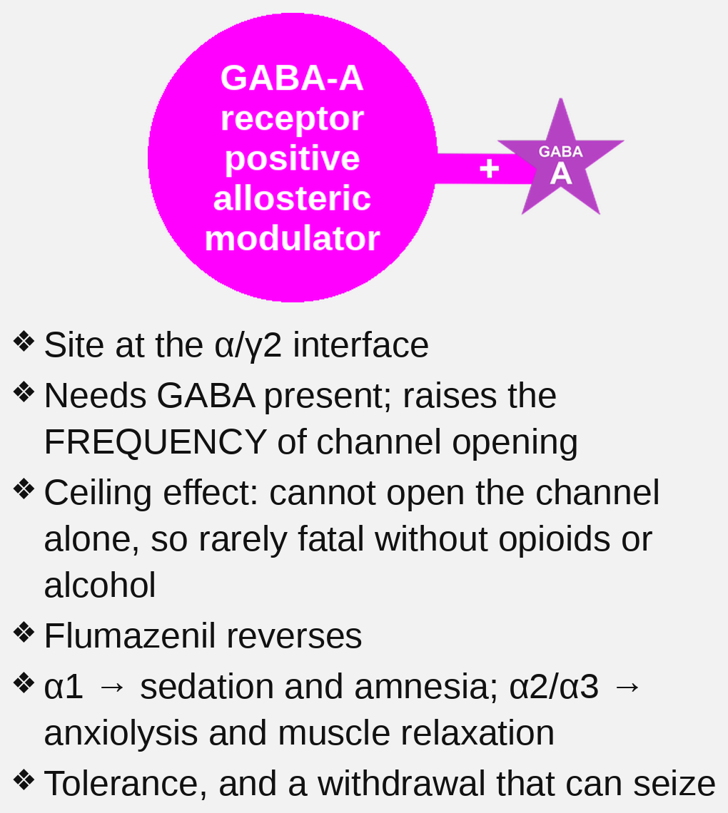 benzodiazepine site