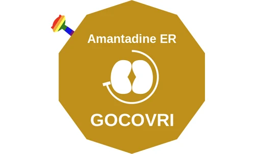 Amantadine ER ballicule — decagon diagram of its receptor and enzyme targets