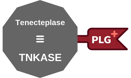 Tenecteplase ballicule — decagon diagram of its receptor and enzyme targets